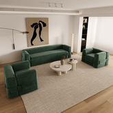 Luxurious Modern Minimalist Sofa Set with Ergonomic Armrests and High-Quality Velvet Fabric