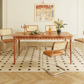 Set of 2 boxwood solid wood chairs with cane weaving, perfect for stylish and durable seating main product image