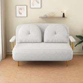 Convertible sofa sleeper with tufted back and polyester fiber upholstery main product image