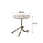 45cm terrazzo accent table with unique three-leg design for stability and style