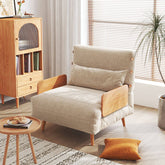 3-in-1 futon sofa bed chair recliner that saves space and converts easily main product image