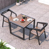Cocoa color modern patio dining set with laminate tabletop, UV-proof, available in 5 or 7 pieces main product image