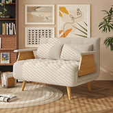 3-in-1 folding sofa chair bed with armrests, available in three sizes for versatile seating and sleeping