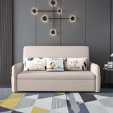 Compact one-seater loveseat sleeper sofa featuring convenient storage pockets for small spaces main product image