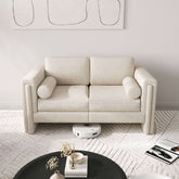 Comfortable fabric loveseat sofa with upholstery, perfect two-seater for small living spaces main product image