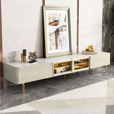 Modern 78.7-inch TV stand media console with drawers for stylish living room storage main product image