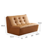 Brown/Black/White sofa lounge chair with modern Nordic design