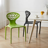 Nordic acrylic dining chair with armrest and backrest, featuring transparent acrylic legs main product image