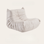 Kids' suede furry caterpillar lounge chair and single Togo sofa available in multiple colors