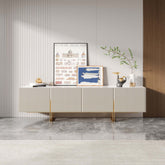 86.6-inch media console TV stand with faux marble top and storage, fits TVs up to 88 inches main product image