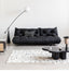 Modern Togo Style Leather Sleeper Sofa Bed - Armless & Versatile Design