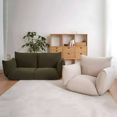 Modern polyester fiber sofa with foam seat and removable slipcover for stylish comfort main product image