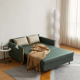 Convertible 3-in-1 sleeper sofa with pull-out bed and storage space main product image