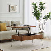 Modern lift top coffee table with spacious storage compartment for living room main product image