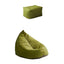 Green velvet bean bag chair