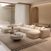 4 Pc U-Shape Parlor Sofa Recliner front view