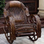 Art Deco rocking chair on porch