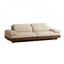 Cream upholstery casual parlor sofa