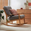 Chic modern rocking chair in cozy setting