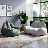 Comfy water-resistant faux leather bean bag chair