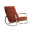 Chic red rocking chair perfect for indoor use