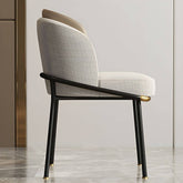 Elegant upholstered vanity stool in gray