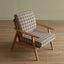 Comfortable parlor chair with removable cushions
