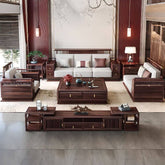 Minimalist Ivory Sofa Couch in Modern Living Room