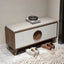 Minimalist Timber Shoe Bench in Nut-Brown