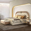 Stylish Storage Bench at the Foot of the Bed