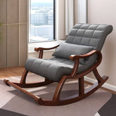 Modern slipcovered rocking chair front view