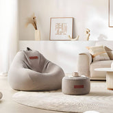 Portable lemon bean bag chair