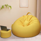 Portable bean bag set in gray for cozy seating