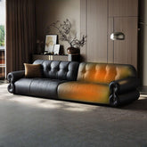 Black water resistant sofa front view
