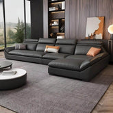 L-shape sofa in a modern living room