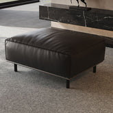 Simplistic Rectangular Footstool in Brown