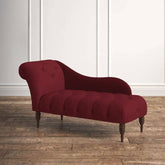 Solid Color Cerulean Chaise Accent Chair