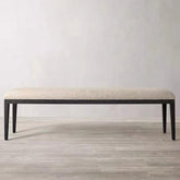 Dove Grey Accent Bench Chair