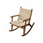 Red oak rocking chair design