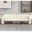 White and brown boucle sherpa accent chair with shaggy texture, perfect for living room seating