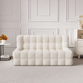 Comfortable tufted corduroy bean bag chair with soft upholstery, perfect for lazy lounging main product image