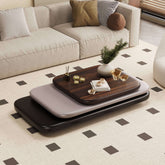 Rotating coffee table with modern minimalist design, perfect for creative living spaces main product image