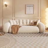 Velvet folding floor sleeper sofa bed with pet-friendly bean bag style design main product image