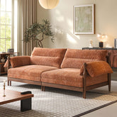 Cocochairs Solid Wood Frame Convertible Modular Sofa Bed – Mid-Century Japandi