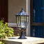 Antique Bronze Solar LED Outdoor Pier Mount Lantern Light