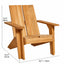 Architectural Teak Outdoor Sofa Series with Wide Arms and Relaxed Lounge Silhouette Dimensions
