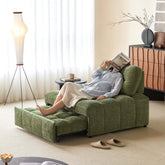 Cocochairs Modern Chenille Pull-Out Single Sofa Bed – Space-Saving Lounge & Guest Sleeper