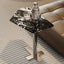 Bulgari Black Marble & Stainless Steel Minimalist Side Table Main Product Image