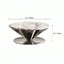 Bulgari Marble & Stainless Steel Sculptural Coffee Table Set