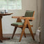 Chandigarh Nouveau Dining Chair Set - Solid Teak & Sherpa Main Product Image